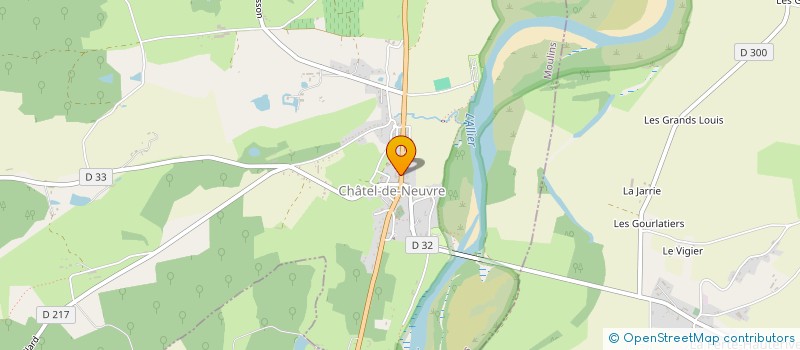 localisation de l'entreprise TABAC DU VILLAGE  CHATEL-DE-NEUVRE