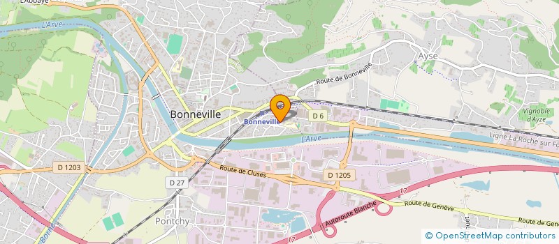 localisation de l'entreprise TABAC EXPRESS  BONNEVILLE