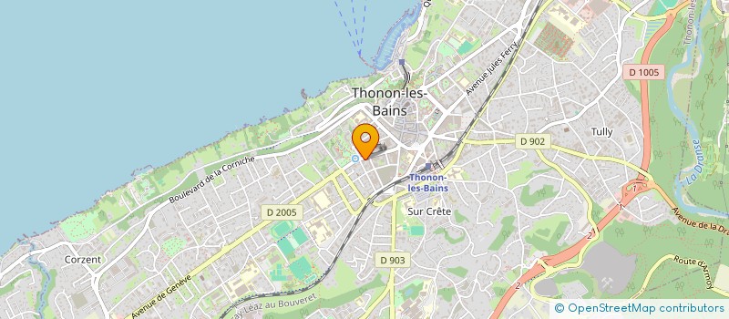 localisation de l'entreprise TABAC HERMAND à THONON-LES-BAINS