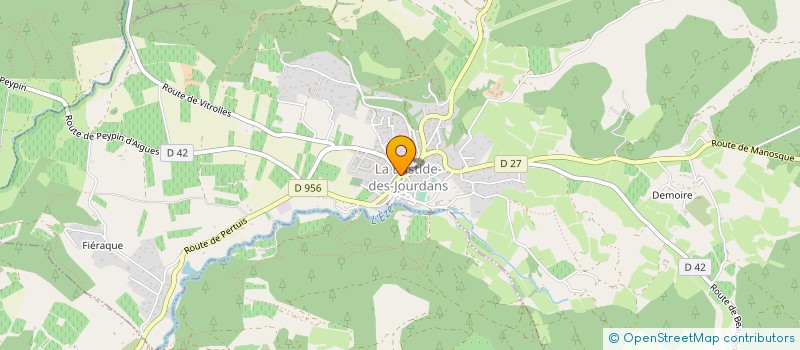 localisation de l'entreprise TABAC LA BASTIDE  LA BASTIDE-DES-JOURDANS