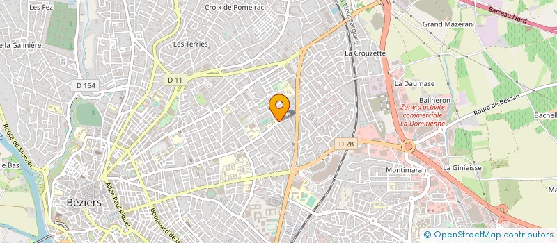 localisation de l'entreprise TABAC LA BITERROISE  BEZIERS