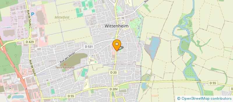 localisation de l'entreprise TABAC LE KING  WITTENHEIM