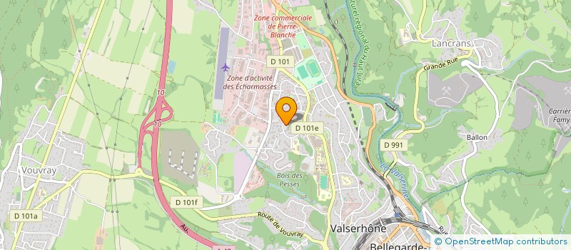 localisation de l'entreprise TABAC PRESSE DU CREDO à VALSERHONE