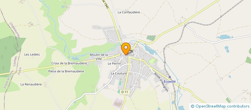 localisation de l'entreprise TABAC PRESSE EUGENIE DUDOGNON à ECUEILLE