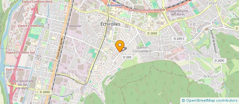 localisation de l'entreprise TABAC PRESSE LES ECUREUILS à ECHIROLLES