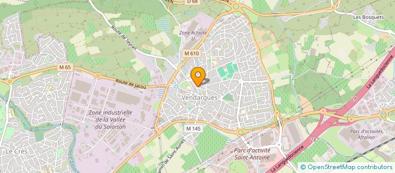 localisation de l'entreprise TABAC PRESSE LOTO LAURET à VENDARGUES