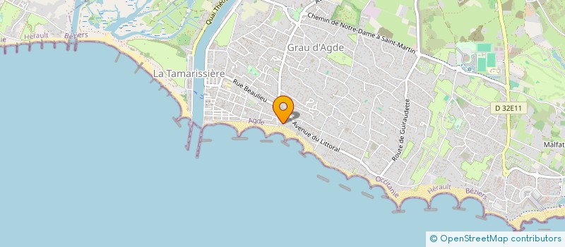 localisation de l'entreprise TABAC PRESSE LOTO LE SAINT VINCENT  AGDE