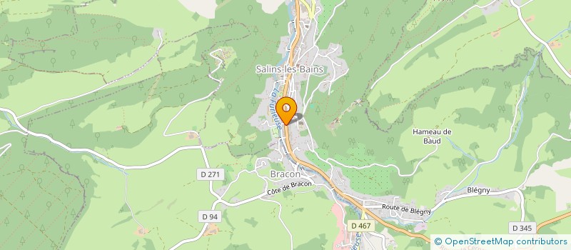 localisation de l'entreprise TABAC PRESSE MARGUET  SALINS-LES-BAINS