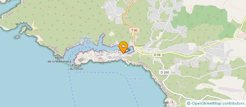 localisation de l'entreprise TABAC SERVICES à BONIFACIO