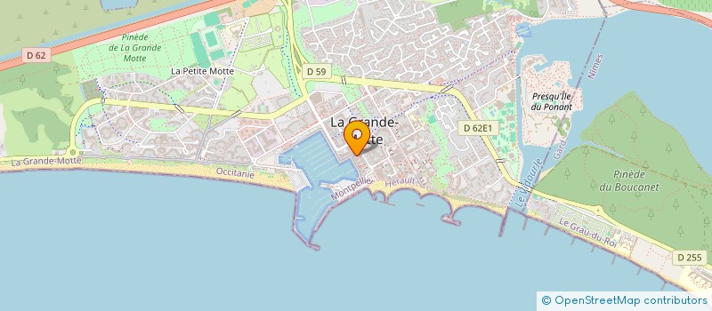 localisation de l'entreprise TABAC THEVENIN à LA GRANDE-MOTTE