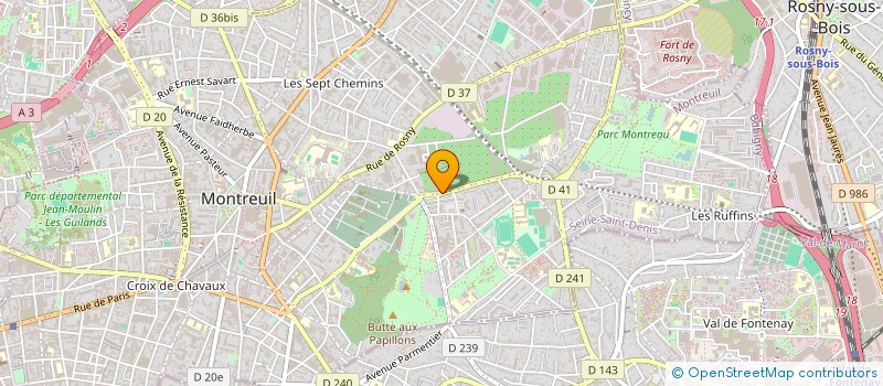 localisation de l'entreprise TABACCO à MONTREUIL