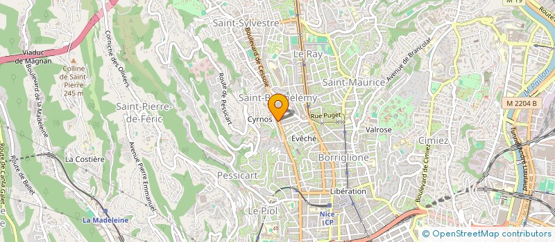 localisation de l'entreprise TABACH  NICE