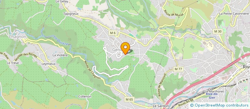 localisation de l'entreprise TABAK SEP  GENILAC