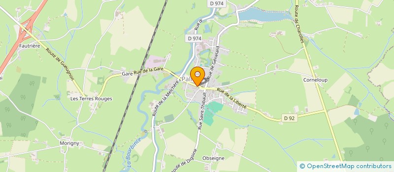 localisation de l'entreprise TABARD-RAVAUD  PALINGES