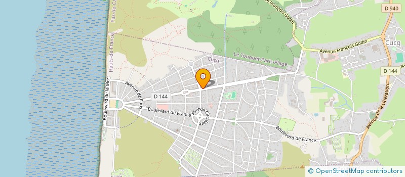 localisation de l'entreprise TABARY FRANCOIS  LE TOUQUET-PARIS-PLAGE