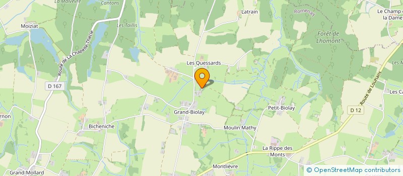 localisation de l'entreprise TABARY TP  ROMENAY