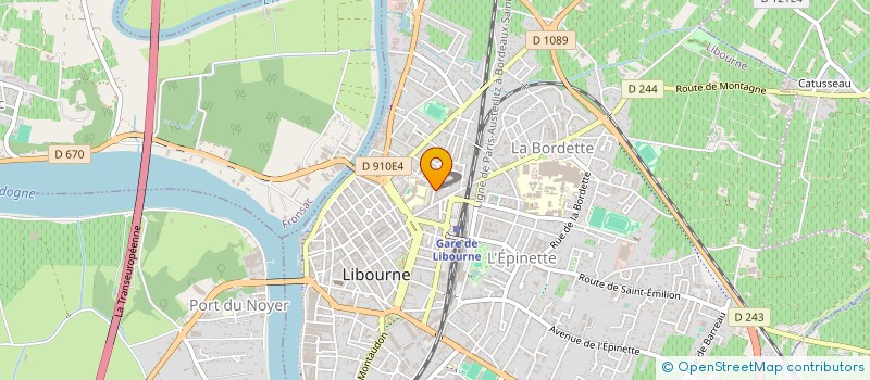 localisation de l'entreprise TABASTE DISTRIBUTION  LIBOURNE