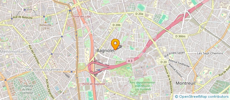 localisation de l'entreprise TABATHA à BAGNOLET