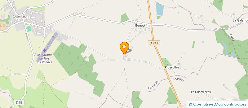 localisation de l'entreprise TABAUD ANTOINE  ASLONNES