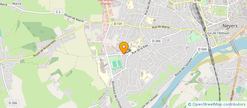 localisation de l'entreprise TABAZ à NEVERS