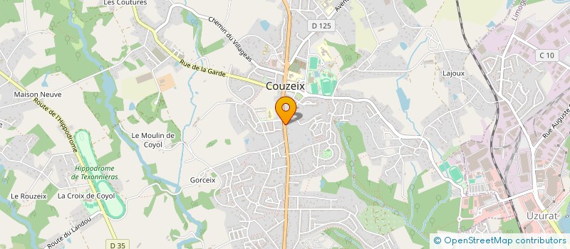 localisation de l'entreprise TABELLA à COUZEIX