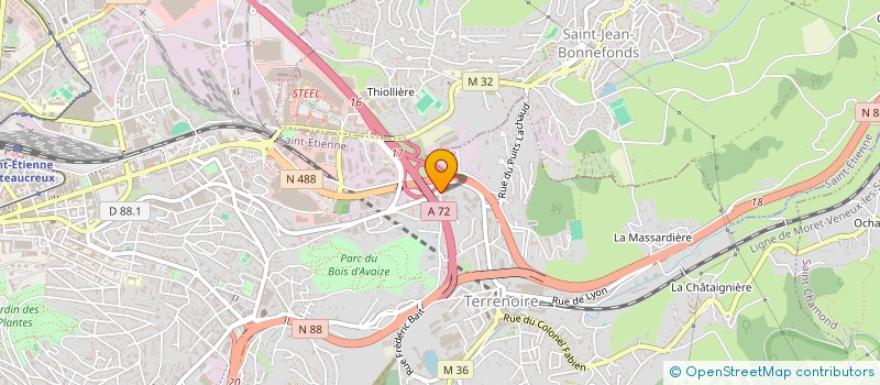 localisation de l'entreprise TABELLION ETANCHEITE  SAINT-ETIENNE