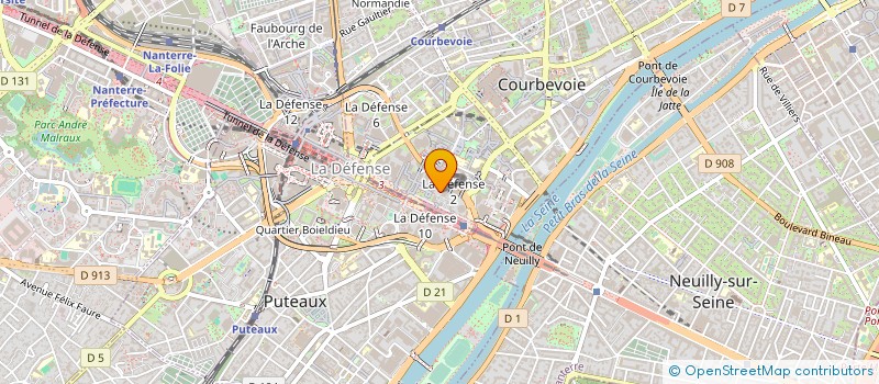 localisation de l'entreprise TABLAPIZZA GONESSE SARL à COURBEVOIE