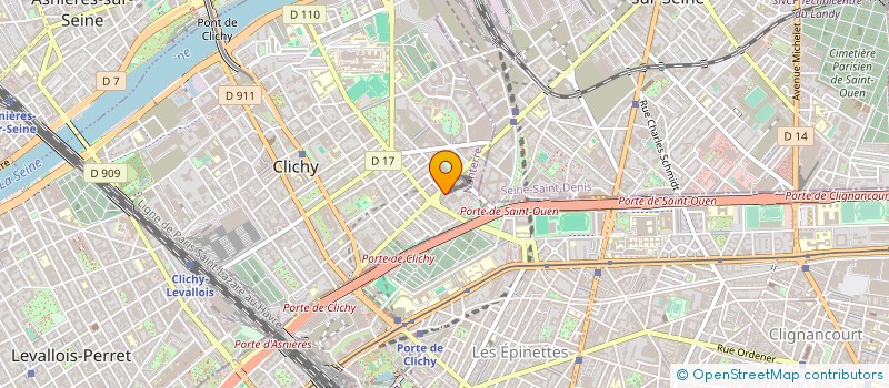 localisation de l'entreprise TABLE ET RECEPTION à CLICHY