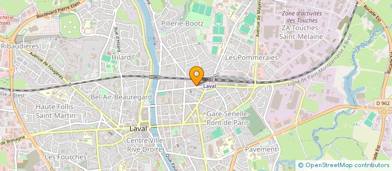 localisation de l'entreprise TABLE RONDE DE LAVAL (T.R.53) à LAVAL