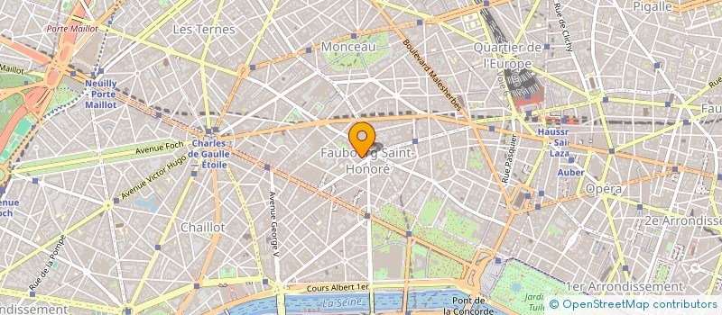 localisation de l'entreprise TABLES ET CHATEAUX  PARIS