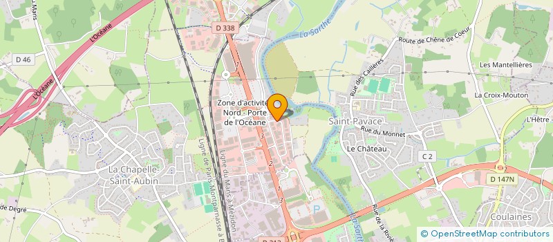 localisation de l'entreprise TABLES ET RECEPTIONS  LA CHAPELLE-SAINT-AUBIN