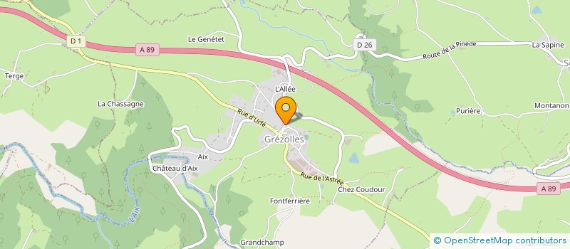 localisation de l'entreprise TABOLET  GREZOLLES