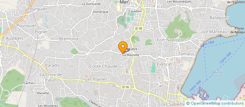 localisation de l'entreprise TABONE ET FILS à LA SEYNE-SUR-MER