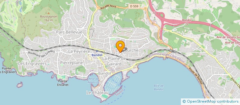 localisation de l'entreprise TABOURET  BANDOL