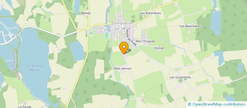 localisation de l'entreprise TABOURET BTP DEVELOPPEMENT à DOMPIERRE-SUR-VEYLE