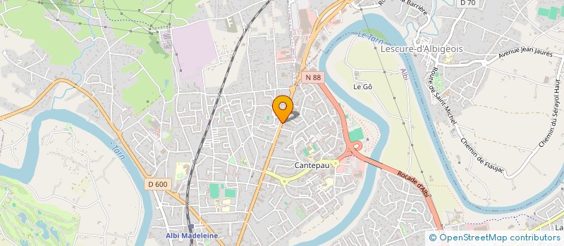 localisation de l'entreprise TABOUSSOU à ALBI