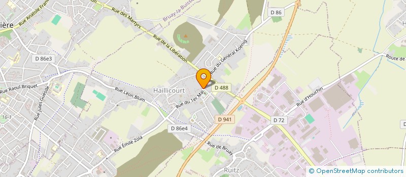 localisation de l'entreprise TAC  HAILLICOURT