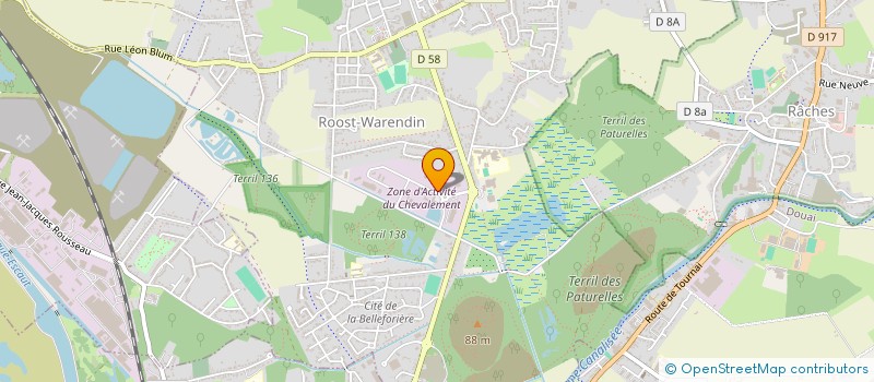 localisation de l'entreprise TAC BATIMENT à ROOST-WARENDIN