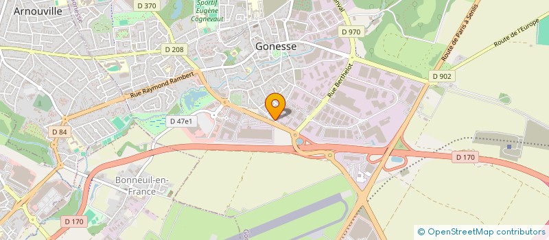 localisation de l'entreprise TAC BOX à GONESSE