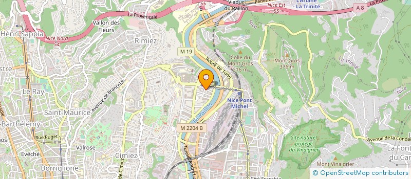 localisation de l'entreprise TAC-ENGINS-BTP à NICE