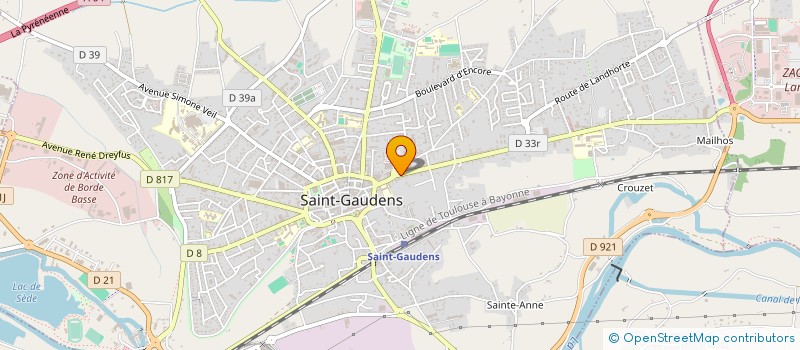 localisation de l'entreprise TAC.G  SAINT-GAUDENS