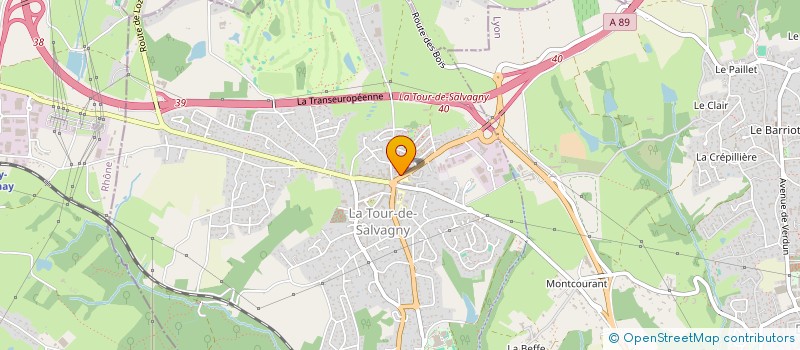 localisation de l'entreprise TAC HAPKIDO JJK  LA TOUR-DE-SALVAGNY