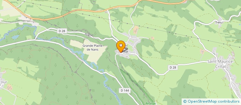 localisation de l'entreprise TACA BOUGER  SAINT-MAURICE-CRILLAT