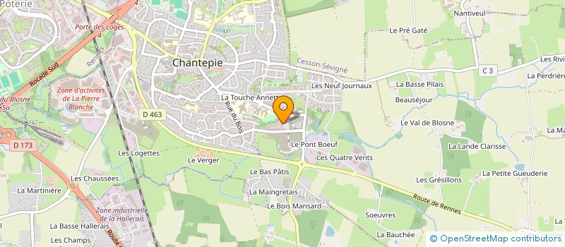 localisation de l'entreprise TACA PATRIMOINE à CHANTEPIE