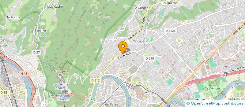 localisation de l'entreprise TACAM  LA TRONCHE