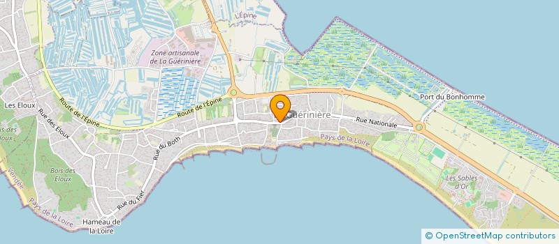 localisation de l'entreprise TACAUD  LA GUERINIERE