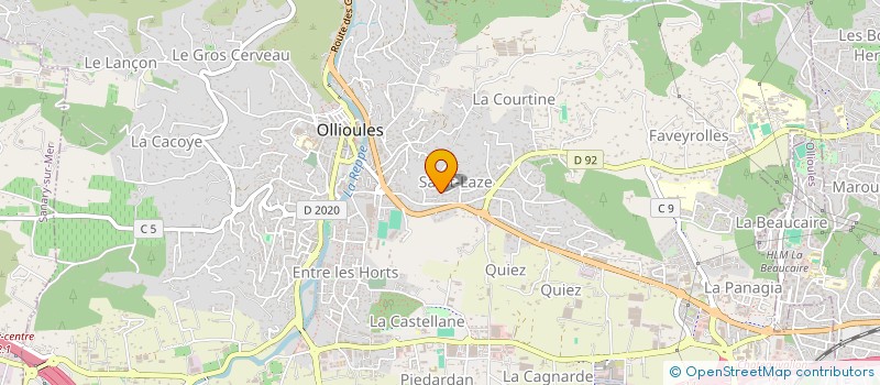 localisation de l'entreprise TACCOLA GABRIEL ET CIE  OLLIOULES