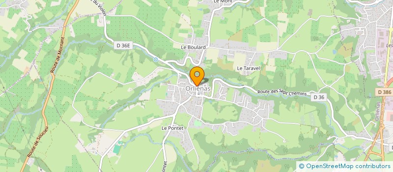 localisation de l'entreprise TACHEBOULARD & COMPAGNIE  ORLIENAS