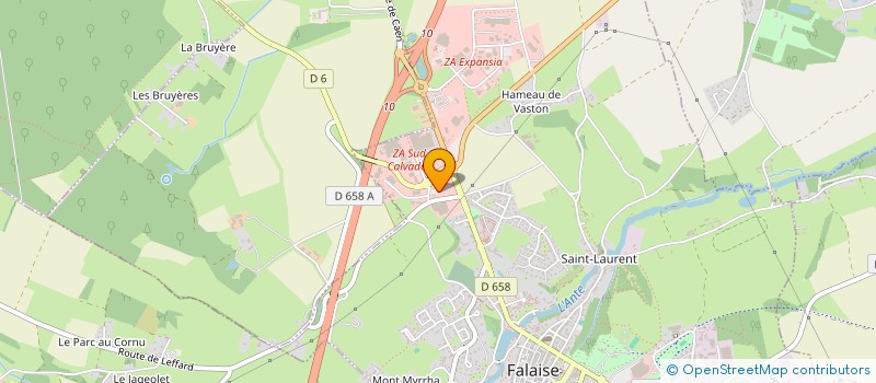 localisation de l'entreprise TACHER ACOGEX à FALAISE