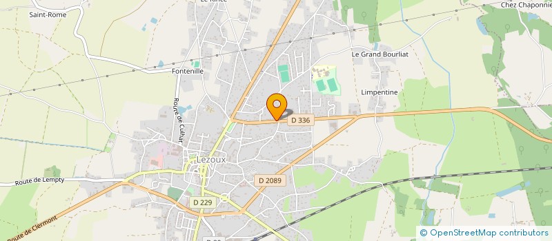 localisation de l'entreprise TACHET FROID ET CLIM  LEZOUX